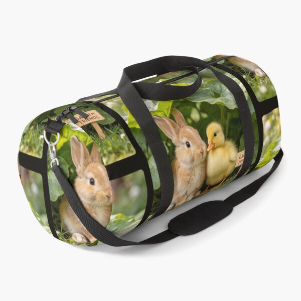Item preview, Cute Bunny Duckling Garden Friends Animals designed and sold by BagFactoryUK.