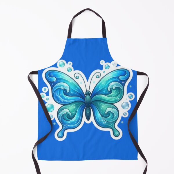 Item preview, Beautiful Blue Water Wave Butterfly Sticker Art Design designed and sold by Azurart2.