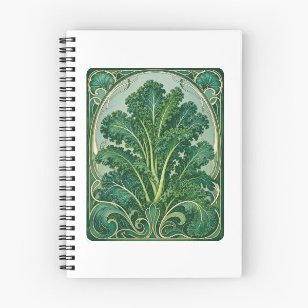 Item preview, Art Nouveau Kale Vegetable Botanical Art designed and sold by AntiqueImages.