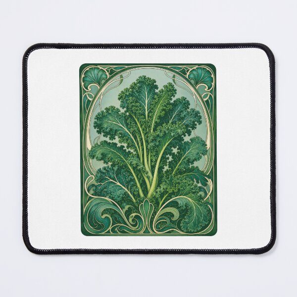 Item preview, Art Nouveau Kale Vegetable Botanical Art designed and sold by AntiqueImages.