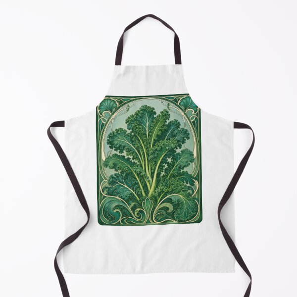 Item preview, Art Nouveau Kale Vegetable Botanical Art designed and sold by AntiqueImages.