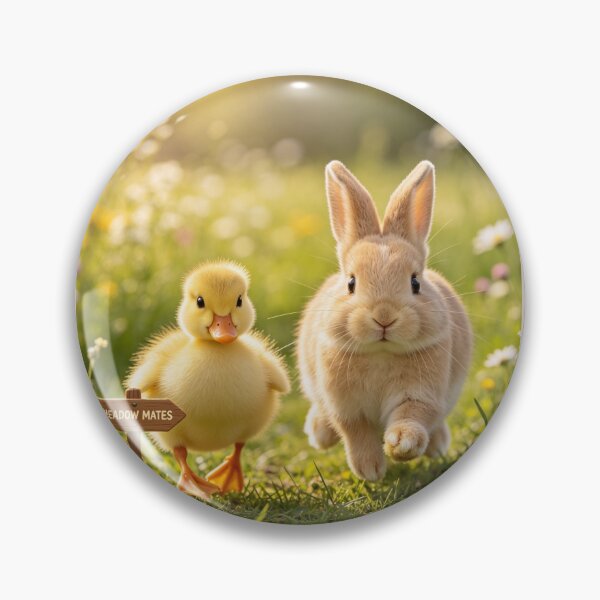 Item preview, Cute Bunny Duckling Meadow Friends Spring designed and sold by BagFactoryUK.