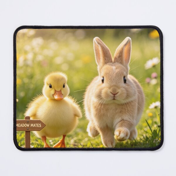 Item preview, Cute Bunny Duckling Meadow Friends Spring designed and sold by BagFactoryUK.