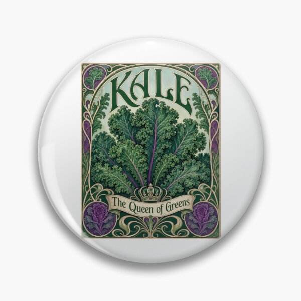 Item preview, Kale Queen of Greens Art Nouveau Botanical designed and sold by AntiqueImages.