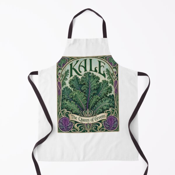 Item preview, Kale Queen of Greens Art Nouveau Botanical designed and sold by AntiqueImages.