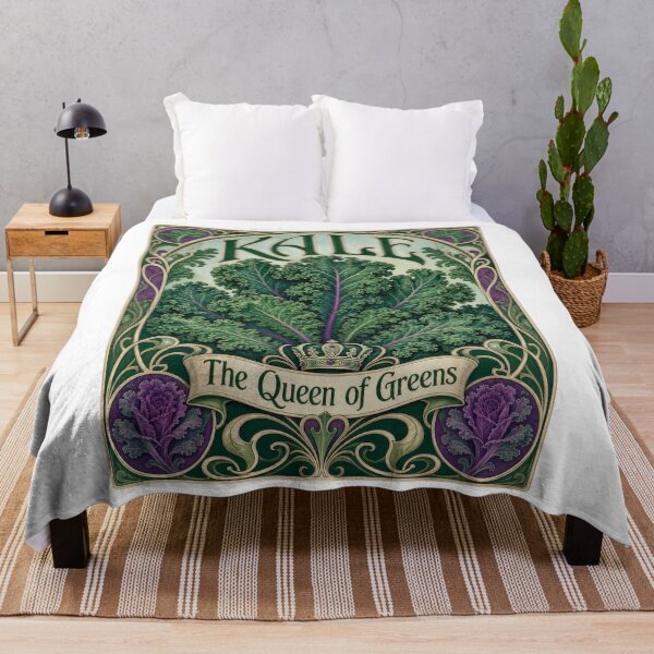 Item preview, Kale Queen of Greens Art Nouveau Botanical designed and sold by AntiqueImages.