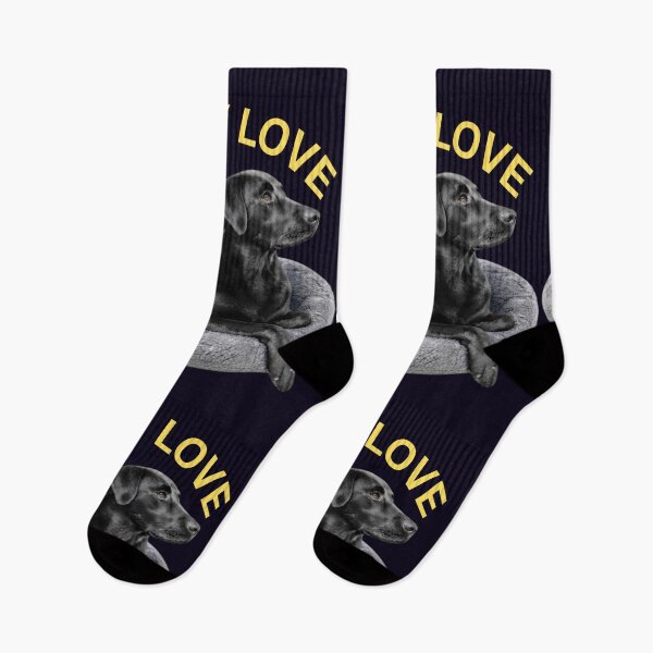 Item preview, BLACK LABRADOR RETRIEVER PUPPY LOVE ADORING DOG PORTRAIT designed and sold by PRINTSCHARMINGM.