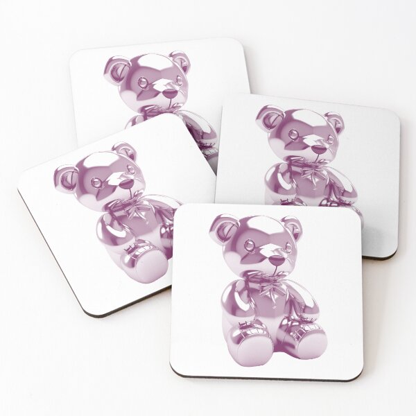 Item preview, Glossy Purple Teddy Bear Cute Metallic Pop Art designed and sold by sunnivamla.