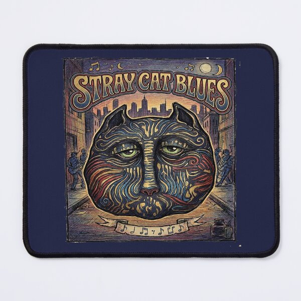 Item preview, Stray Cat Blues - a retro cat/music design designed and sold by Ginny Luttrell.