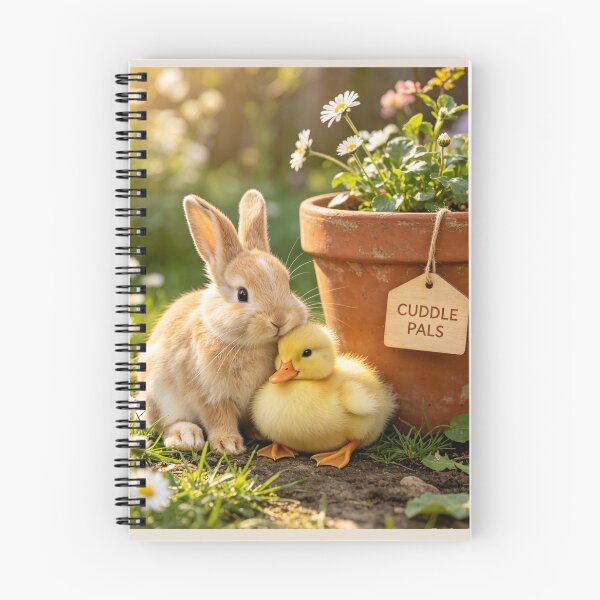Item preview, Cute Bunny Duckling Cuddle Pals Spring Friends designed and sold by BagFactoryUK.