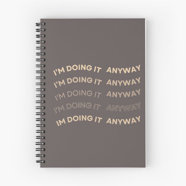 Item preview, I'm Doing It Anyway | Motivational Typography Quote designed and sold by MissLotusStudio.