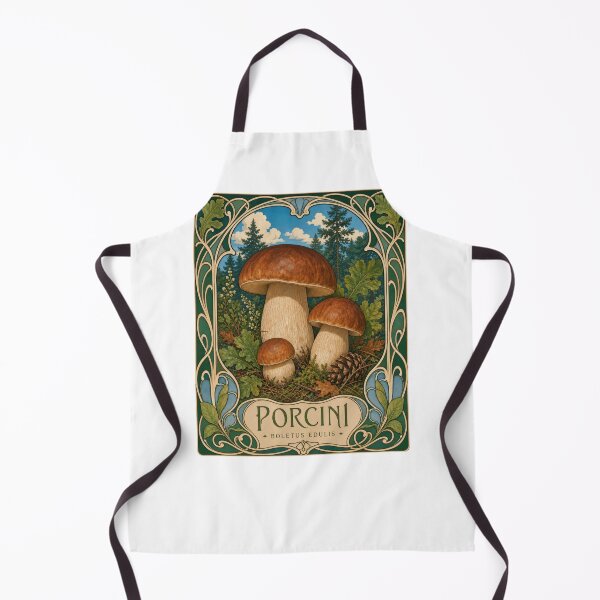 Item preview, Porcini Mushroom Art Nouveau Botanical Fungi designed and sold by AntiqueImages.