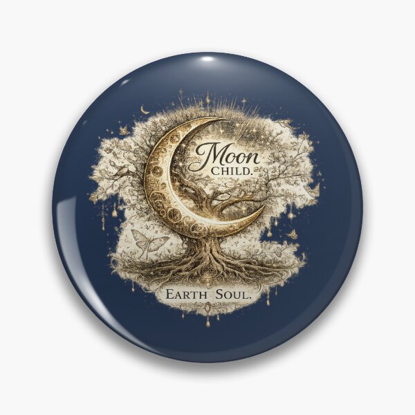 Item preview, Moon Child. Earth Soul. | Celestial Botanical Moon Art designed and sold by 'VARI'.