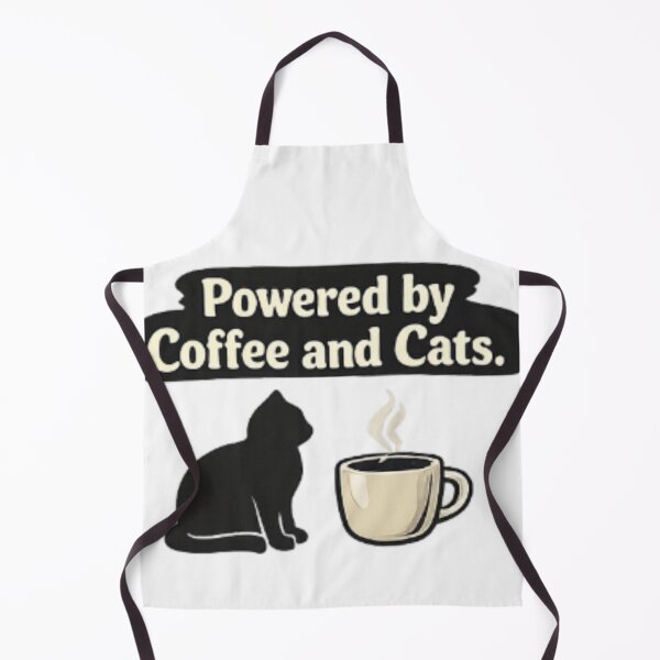 Item preview, Powered by Coffee and Cats | Funny Cat Lover Coffee Lover Vintage Design designed and sold by ser-Ile.
