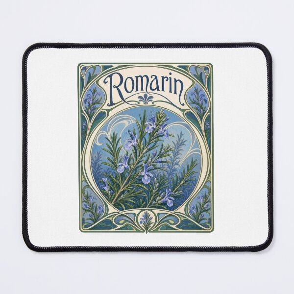 Item preview, Art Nouveau Rosemary Botanical Herb Plant Design designed and sold by AntiqueImages.