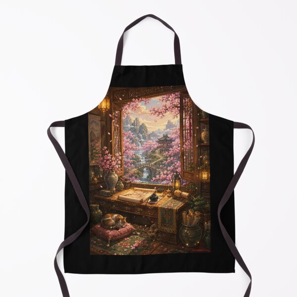 Item preview, Cherry Blossom Study by the Mountain Pavilion designed and sold by Sketchlegacy.