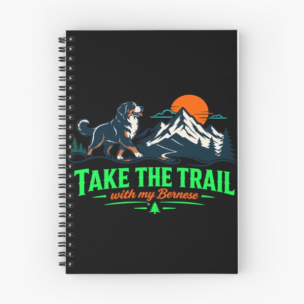 Item preview, Take The Trail With My Bernese Funny Mountain Dog Hiking Gift designed and sold by ShetuAhsan.