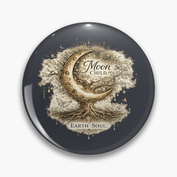 Item preview, Moon Child. Earth Soul. | Celestial Botanical Moon Art designed and sold by 'VARI'.