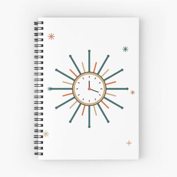 Item preview, Mid Century Modern Atomic Starburst Clock Pattern | Retro 1950s Vintage Art designed and sold by Mediagraphic.