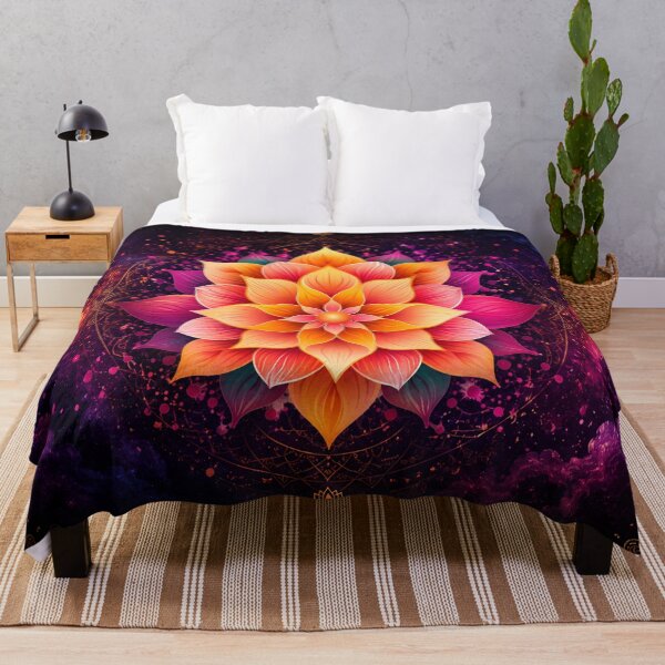 Item preview, Radiant Lotus Mandala | Colorful Sacred Geometry Floral Design designed and sold by Fei Long Design Hub.
