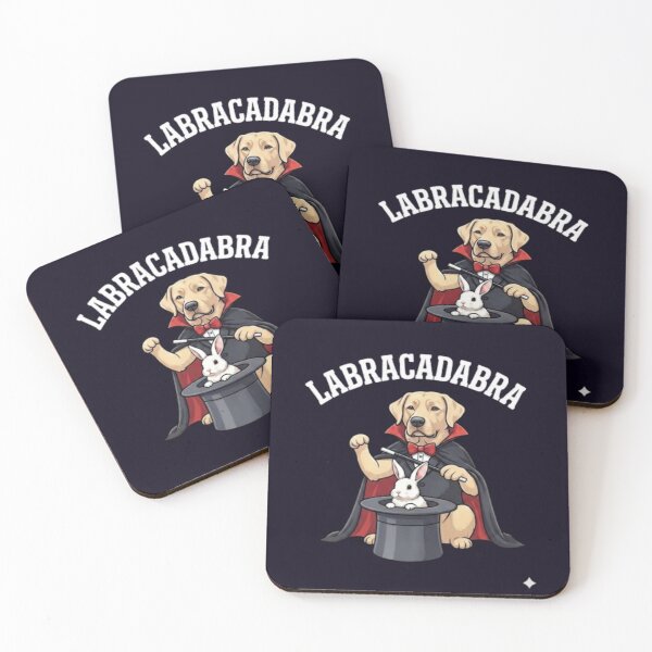 Item preview, YELLOW LABRADOR - LABRACADABRA HUMOROUS MAGICIAN DOG TRICK designed and sold by PRINTSCHARMINGM.