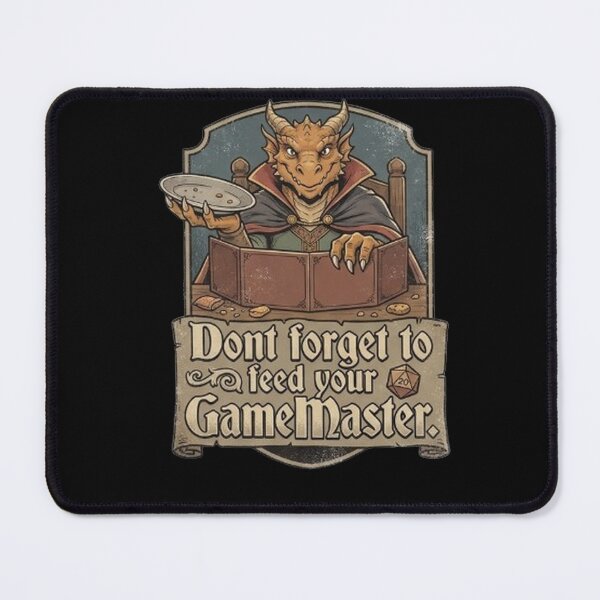 Item preview, "Don't Forget To Feed Your GameMaster" RPG Sticker designed and sold by AestheticRPG .