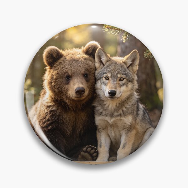 Item preview, Best Cubs Bear Cub Wolf Cub Forest Friends Wildlife designed and sold by BagFactoryUK.