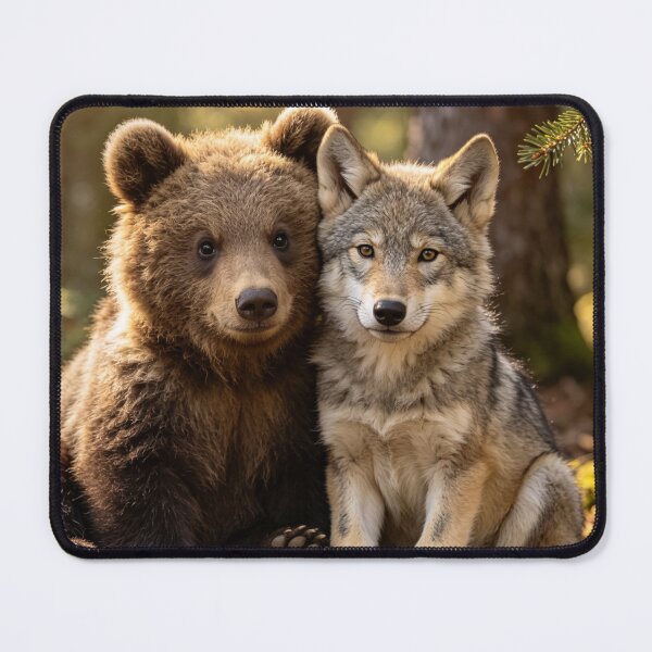 Item preview, Best Cubs Bear Cub Wolf Cub Forest Friends Wildlife designed and sold by BagFactoryUK.