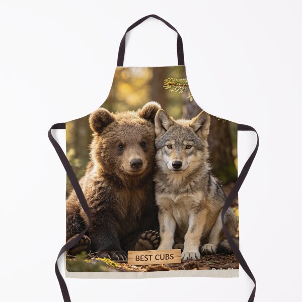 Item preview, Best Cubs Bear Cub Wolf Cub Forest Friends Wildlife designed and sold by BagFactoryUK.