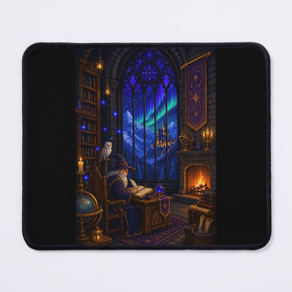 Item preview, Wizard's Midnight Study Beneath the Northern Lights  designed and sold by Sketchlegacy.