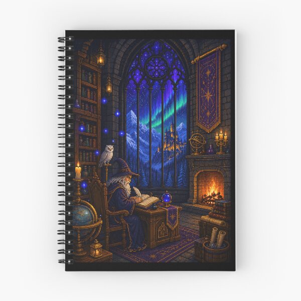 Item preview, Wizard's Midnight Study Beneath the Northern Lights  designed and sold by Sketchlegacy.