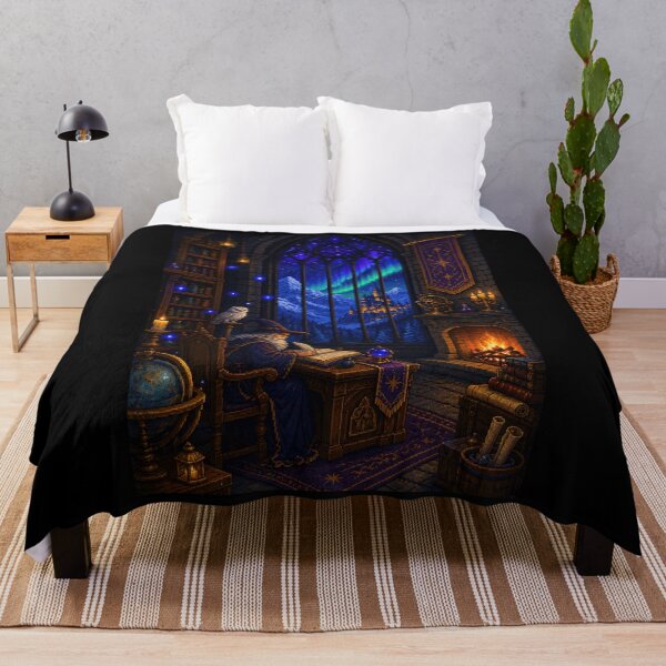 Item preview, Wizard's Midnight Study Beneath the Northern Lights designed and sold by Sketchlegacy.