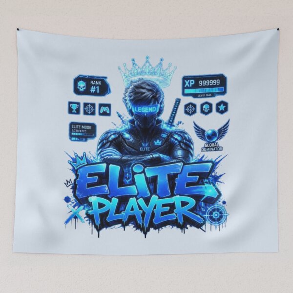 Item preview, ELITE PLAYER Gaming Sticker | Neon Esports Streetwear Graphic designed and sold by Stylestickers55.