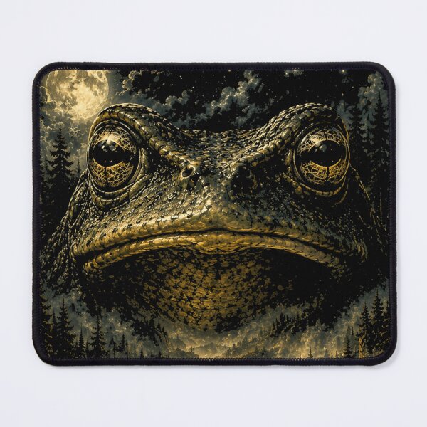 Item preview, Retro Frog and Nature Scene, Full Moon Forest Lover Tee designed and sold by BornBorn.
