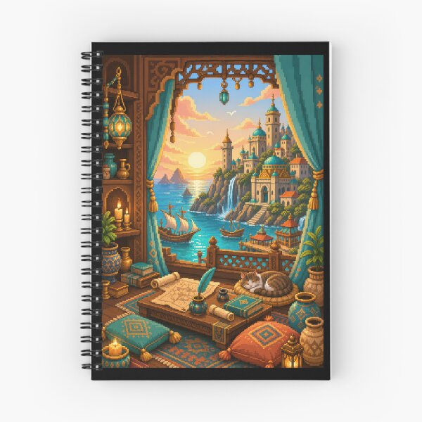 Item preview, Sunset Harbor Palace in the Sapphire Bay  designed and sold by Sketchlegacy.