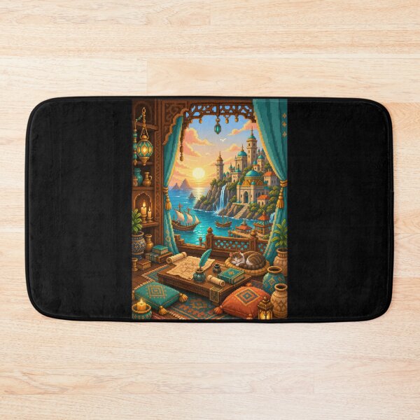 Item preview, Sunset Harbor Palace in the Sapphire Bay  designed and sold by Sketchlegacy.