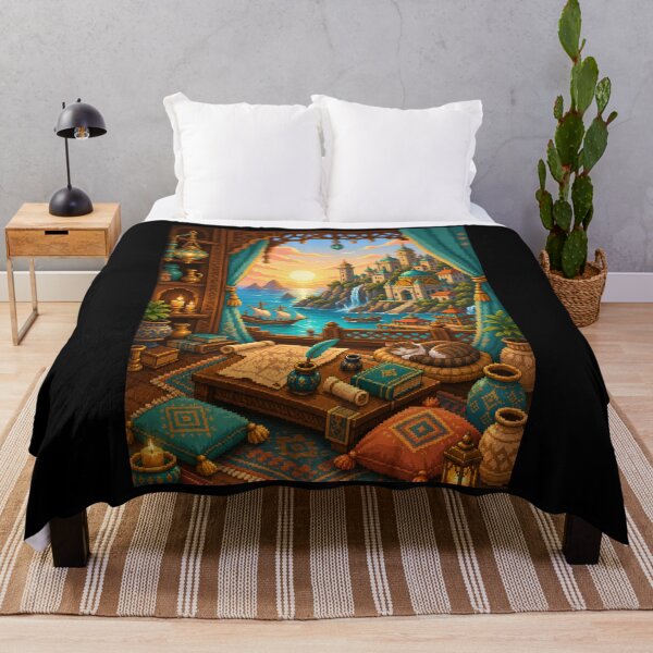 Item preview, Sunset Harbor Palace in the Sapphire Bay designed and sold by Sketchlegacy.