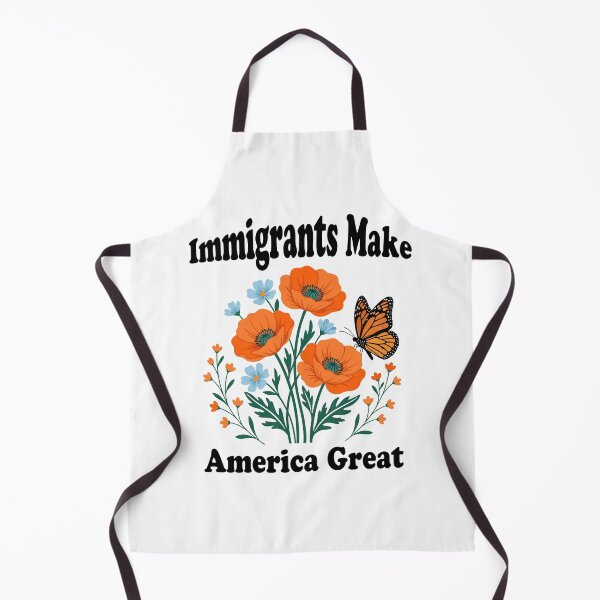 Item preview, Immigrants Make America Great Monarch Butterfly Floral Activism designed and sold by IsDesignHub.