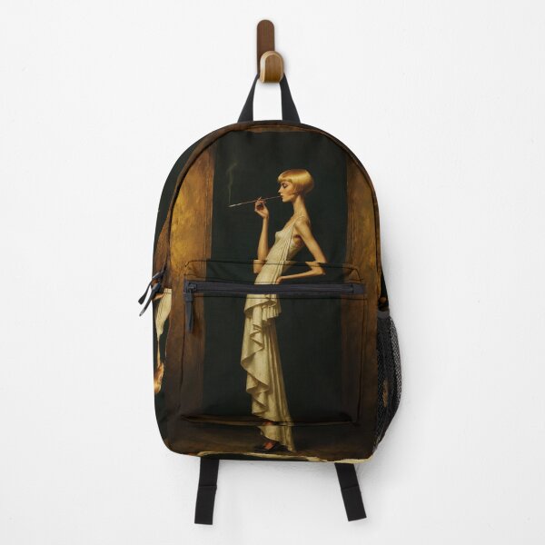 Item preview, Art Deco Woman with Cigarette Holder – Elegant Vintage Portrait designed and sold by RamyGallery.