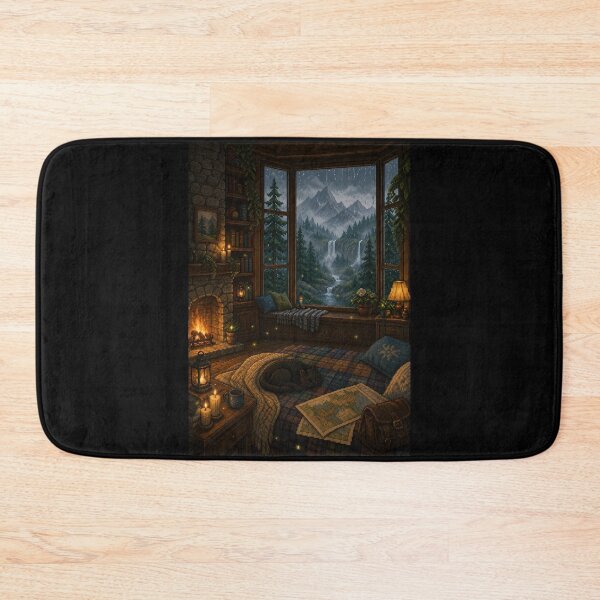 Item preview, Rainy Mountain Cabin Retreat designed and sold by Sketchlegacy.