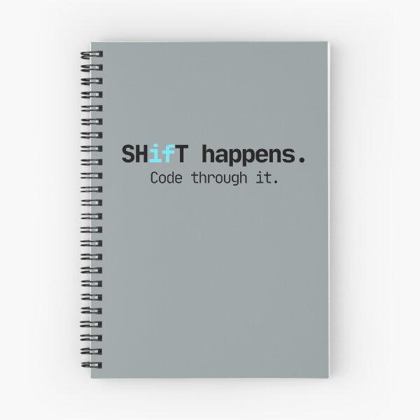 Item preview, Shift Happens, Code Through It — Programmer If Statement Pun designed and sold by AnilaPike Studio.