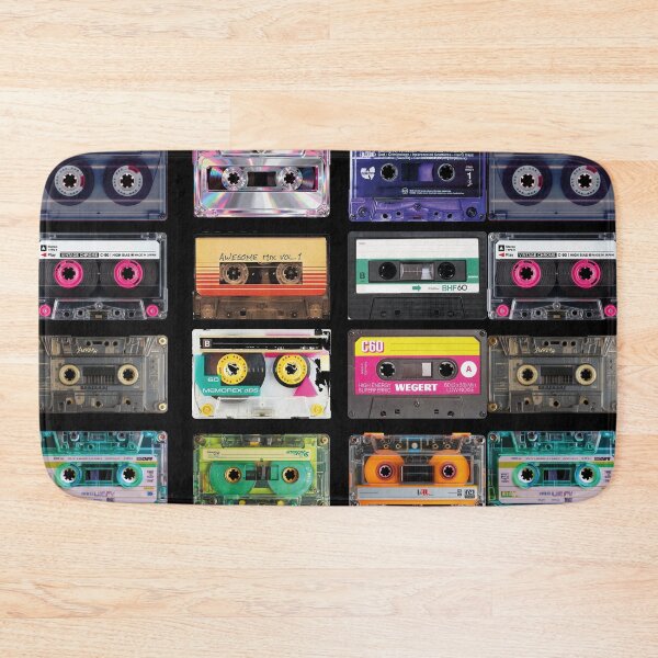 Item preview, Vintage Cassette Tape Collection: 80s 90s Retro Synthwave Mixtape and Lo-Fi Aesthetic Fan Art designed and sold by benja-08.