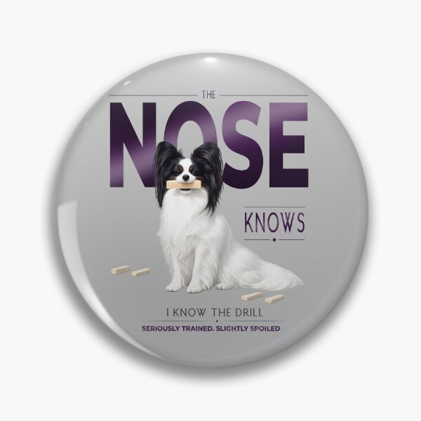 Item preview, The Nose Knows | Funny Papillon Dog Lover Design for Obedience and Scent Work Fans designed and sold by PapillonArtStudio.