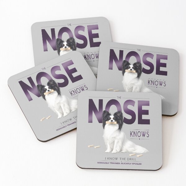Item preview, The Nose Knows | Funny Papillon Dog Lover Design for Obedience and Scent Work Fans designed and sold by PapillonArtStudio.