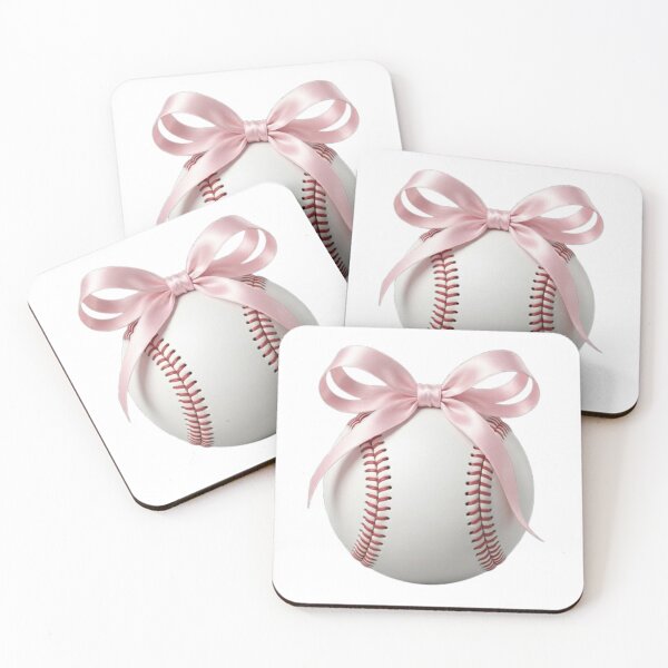 Item preview, Cute Baseball with pink ribbon designed and sold by LabProShop.