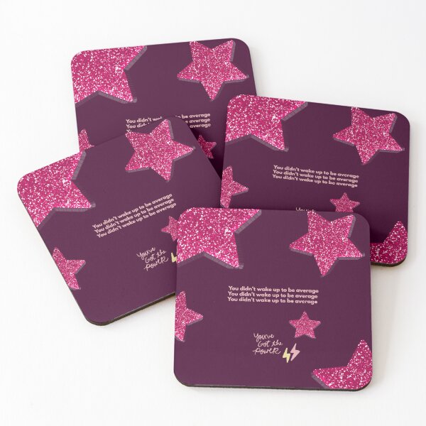 Item preview, You Didn't Wake Up To Be Average - Glitter Stars Inspirational Quote designed and sold by NOUURRRR.