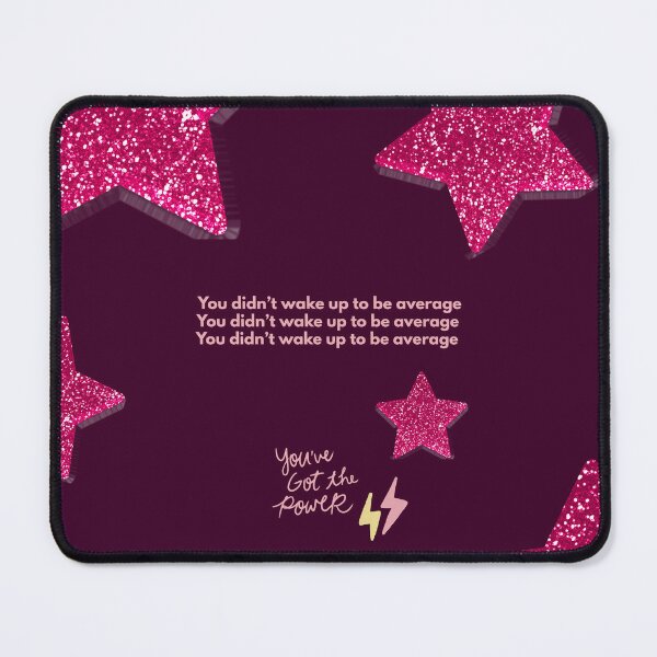 Item preview, You Didn't Wake Up To Be Average - Glitter Stars Inspirational Quote designed and sold by NOUURRRR.