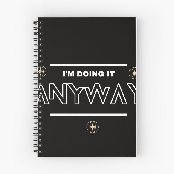 Item preview, I'm Doing It Anyway Motivational Typography Design designed and sold by MissLotusStudio.