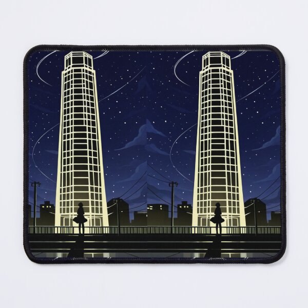 Item preview, Anime - Silhouette Bridge Night City Lights designed and sold by AnimeShin.