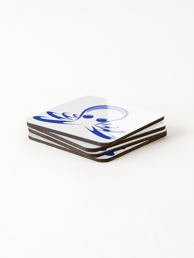 Thumbnail 4 of 5, Coasters (Set of 4), Blue Octopus designed and sold by Risa-C.